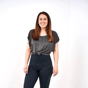 Latched Mama Side Access Nursing Tee - Charcoal